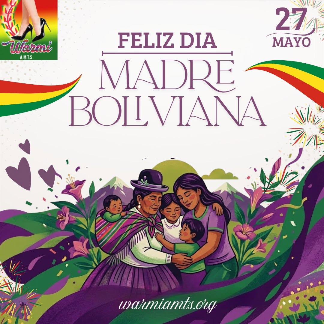 Compañeras de WARMI celebrando el Día de la Madre Boliviana