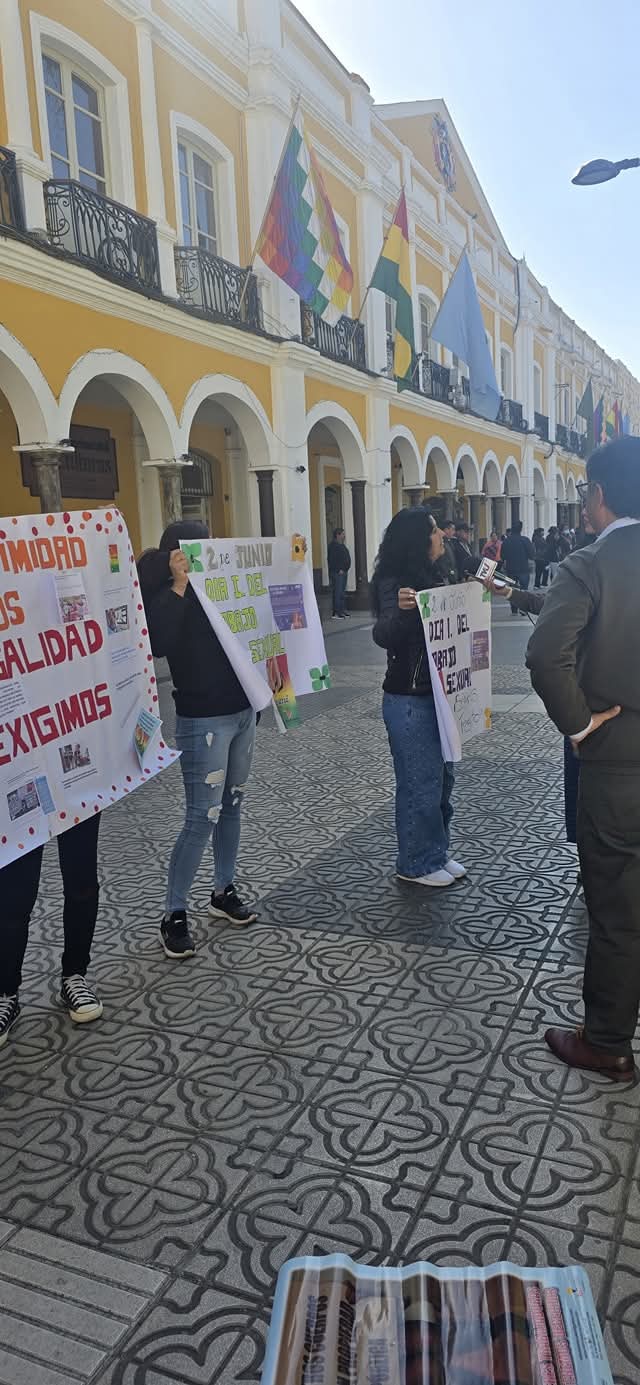 Plantón por el Día del Trabajo Sexual