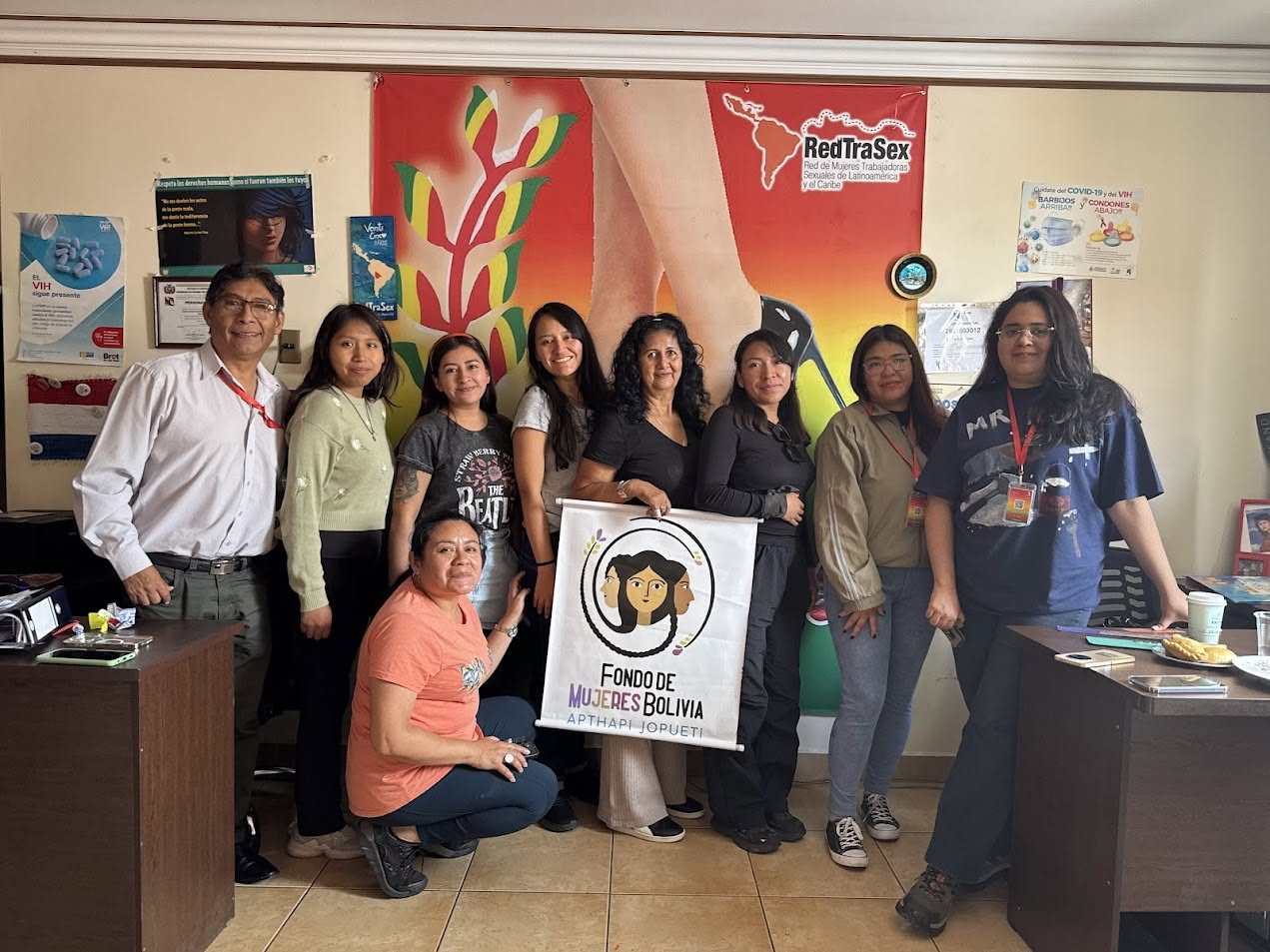 Integrantes de WARMI durante la jornada de retroalimentación del proyecto Clandestinas y Subyugadas